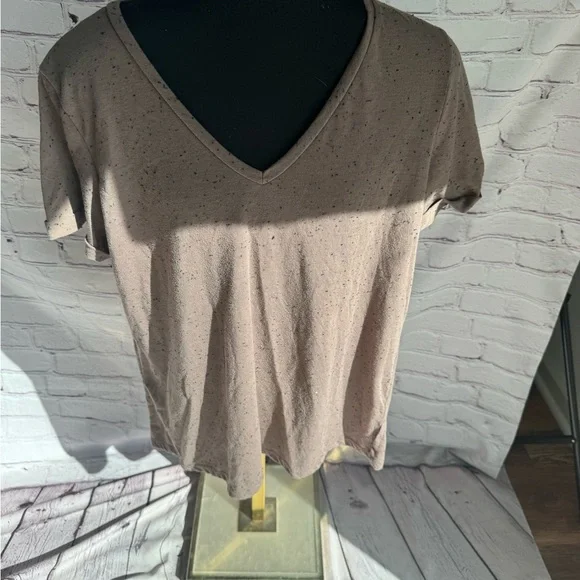 Bke core v neck large speckled plum mauve taupe black - Picture 2 of 4